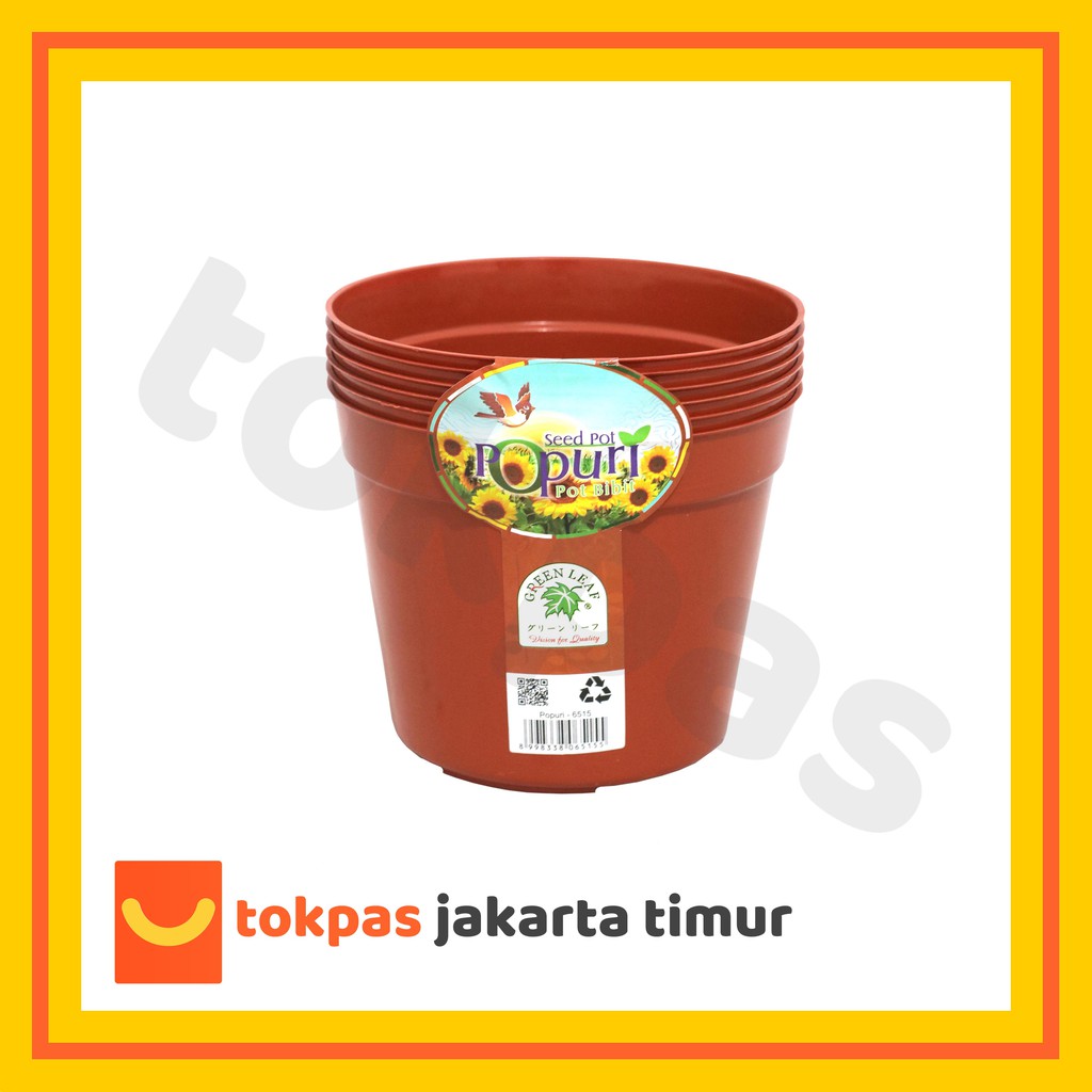 [6 PCS] SUPER MURAH Pot Polos Plastik Simba Bunga Tanaman Hias Ukuran Besar & Kecil Pot Taman Kebun 