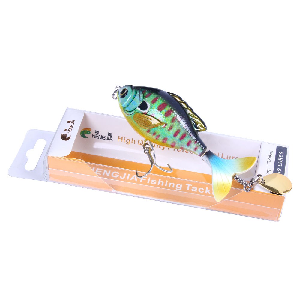 Hengjia 1pc Umpan Pancing Bentuk Ikan Kecil 9.5cm 16.5g