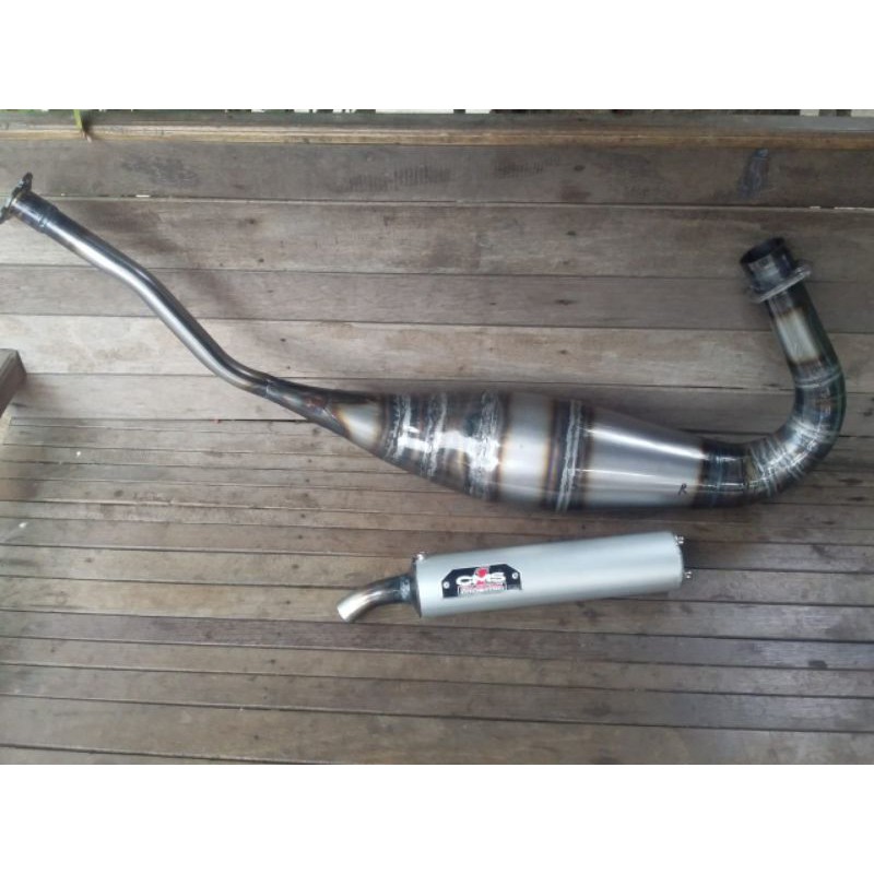 Knalpot Cms Plat Karat Type Cobra Ninja R RR SS