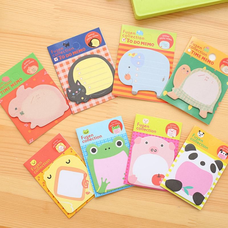 

Sticky Notes lucu Motif Hewan