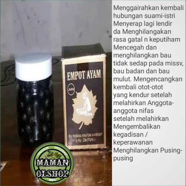 Jamu empot ayam super perawatan vagina perapat vagina obat keputihan ramuan asli madura