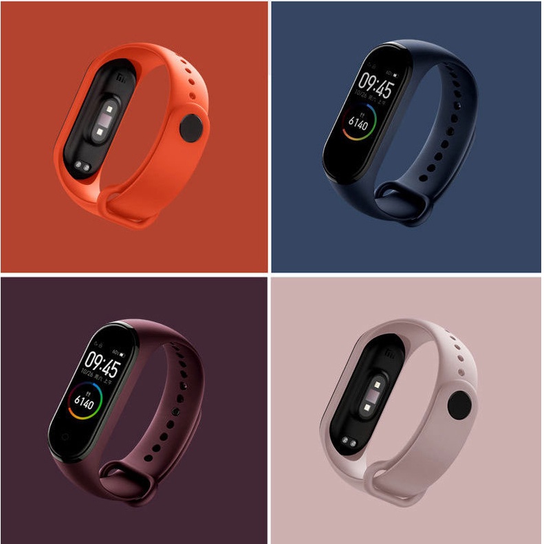 PREMIUM Strap Mi Band 7 ​Silicone Jam Gelang Xiaomi MiBAND watch Silikon Classic Tali jamtangan smart watch siaomi Warna Hitam biru merah hijau puti