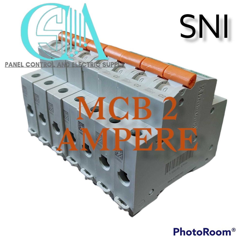 Schneider Domae MCB 1P 2A 1 phase 2 Ampere amper 450 watt 450W SNI