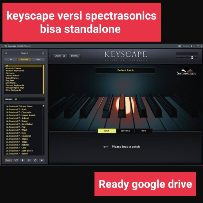 keyscape spectrasonics piano standalone 80GB