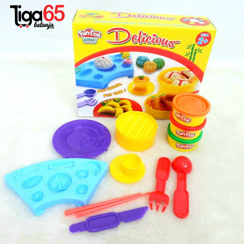 Fun Doh / Lilin Mainan Anak / Mainan Edukasi / Clay / Delicious / Fun Dough Delicious