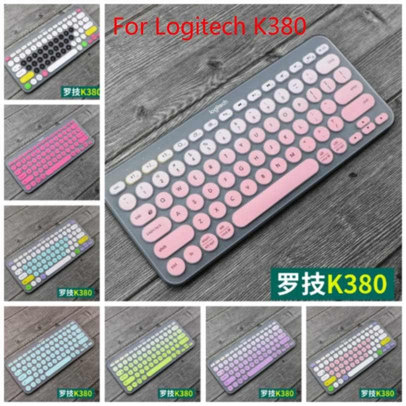 for Logitech K380 Cover Pelindung Keyboard Bahan Silikon Ultra Tipis untuk