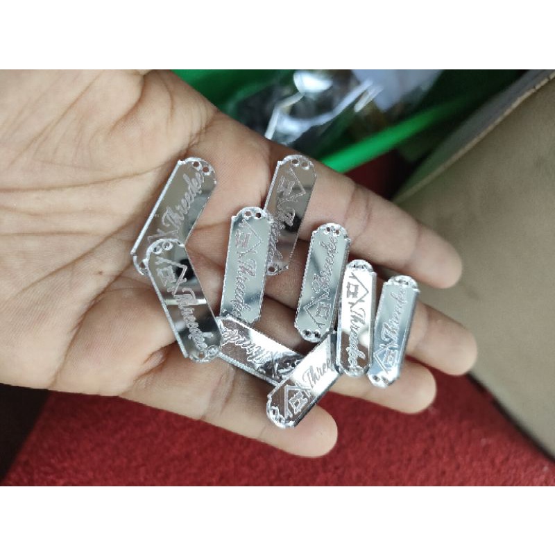 LABEL HIJAB /LOGO HIJAB REBRANDING,, GAMIS ,MUKENA-Silver