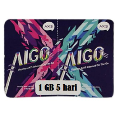 Voucher AIGO Axis 1 GB vocer data axis 1gb