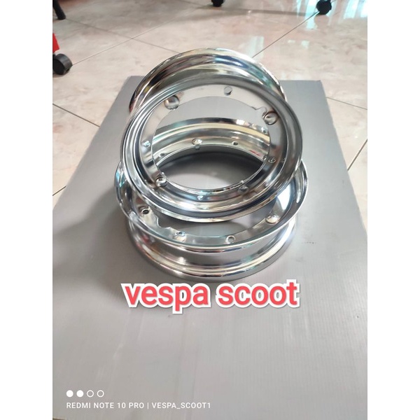 velg ring 10 vespa px exclusive excel sprint pts full crome