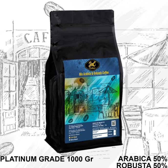 

JnC Platinum House Blend 1 KG 50% Arabica 50% Biji Kopi Robusta -Diskon Besar