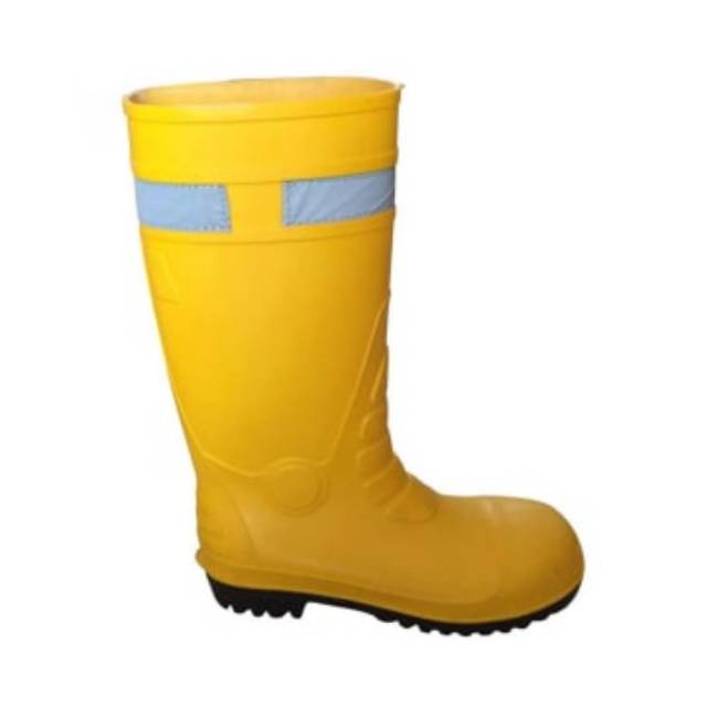 Krisbow Sepatu Boots orange - safety shoes pengaman dengan reflektor