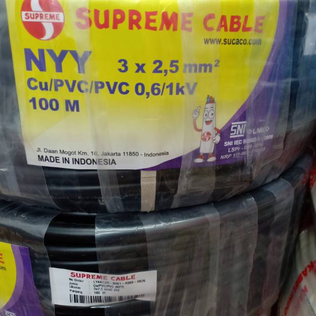 KABEL SUPREME NYY 3X2,5 @100METER