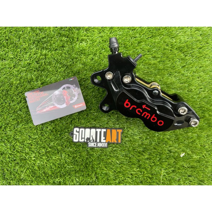 Caliper Brembo Thailand 4P Kiri Black on Red Vespa Sprint Primavera S