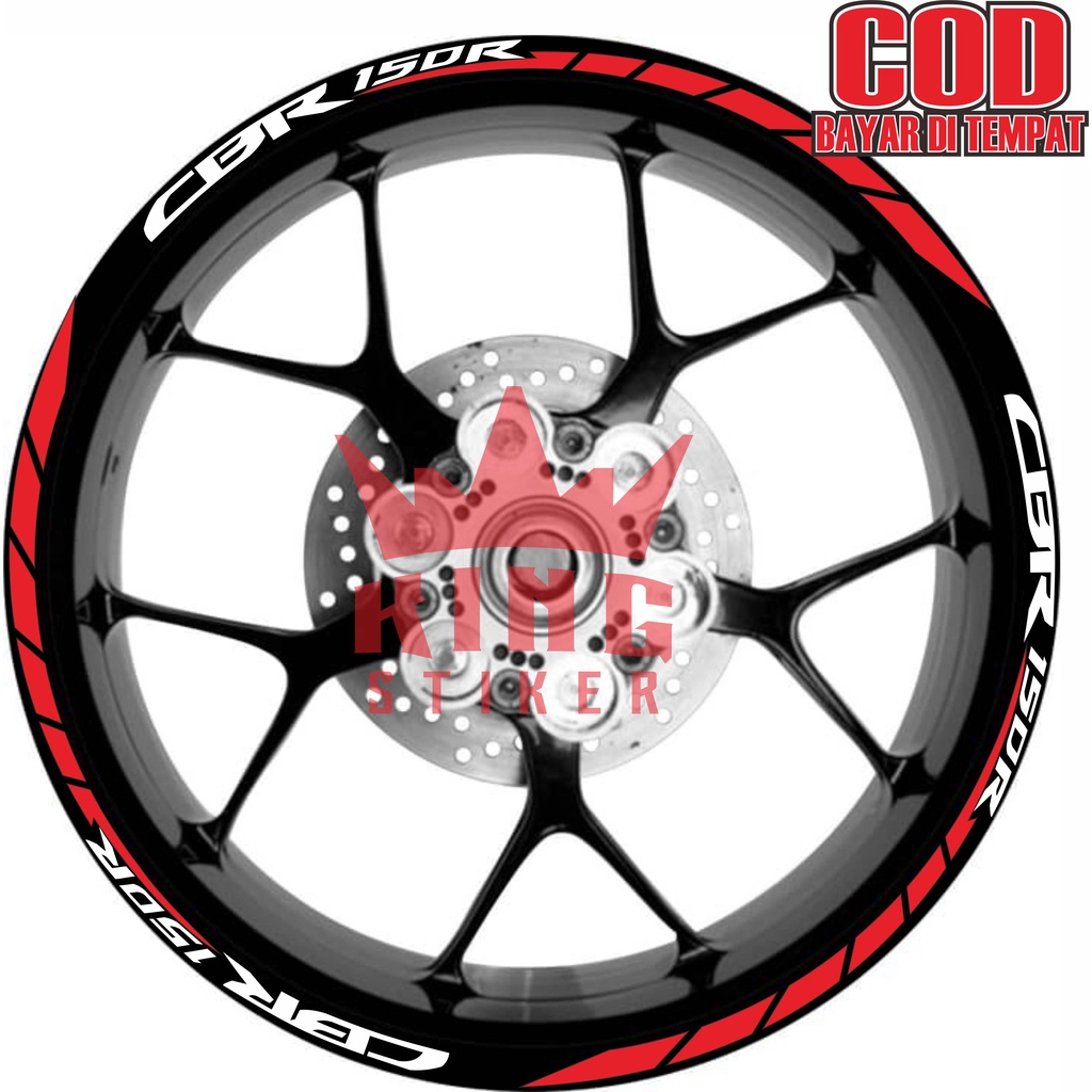 Stiker Motor Velg Honda CBR 150R Cutting Sticker Lis Pelek Variasi Aksesoris Terbaru