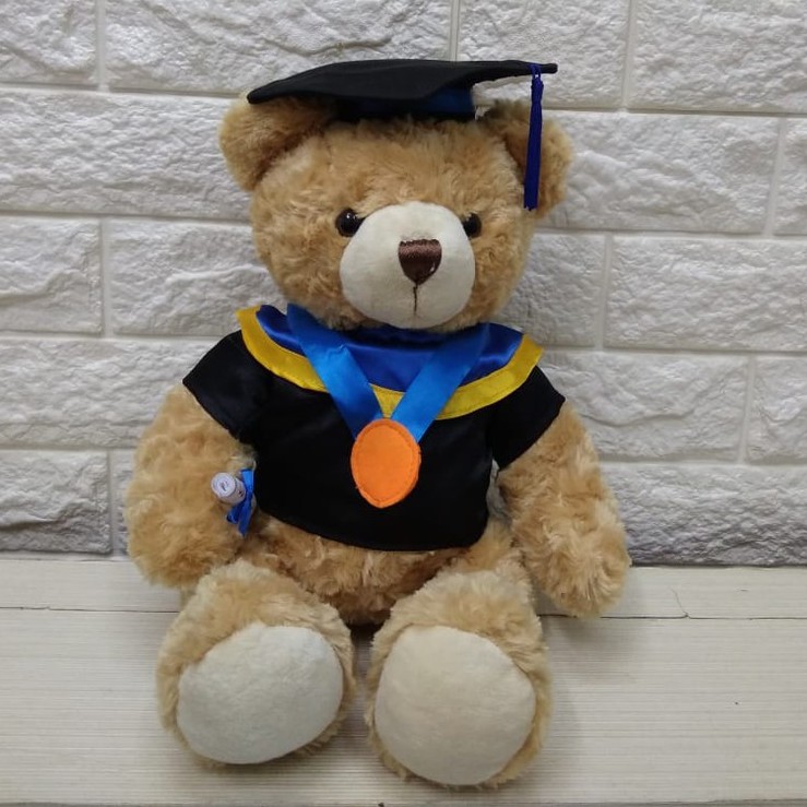 Boneka Bear Toga Snail 12&quot;/graduation wisuda/boneka wisuda/kado hadiah wisuda