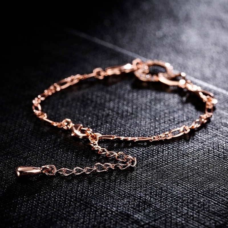 Gelang Tangan Sterling Silver 925 Dengan Kristal Zircon Untuk Wanita / Pernikahan