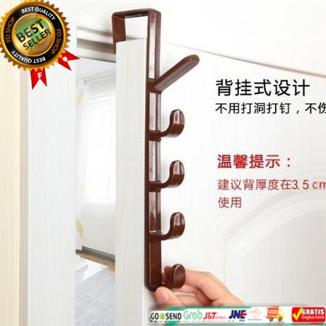 Gantungan Portable Pintu Lemari Gp717 / Portable Door Hook Hanger Gp717 Drls Grosir