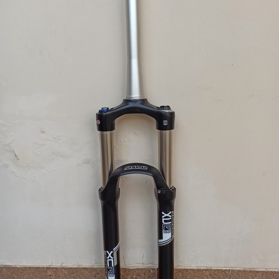 FORK SR SUNTOUR XCR 32 SF14 AIR TAPERED QR LOCK OUT REBOUND T 120 UKURAN 27 KOMA 5 GARPU SEPEDA BICY