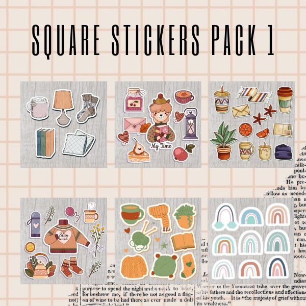 

[PART 1] aesthetic square stickers | sticker tumblr aesthetic untuk hp/laptop | stiker aesthetic