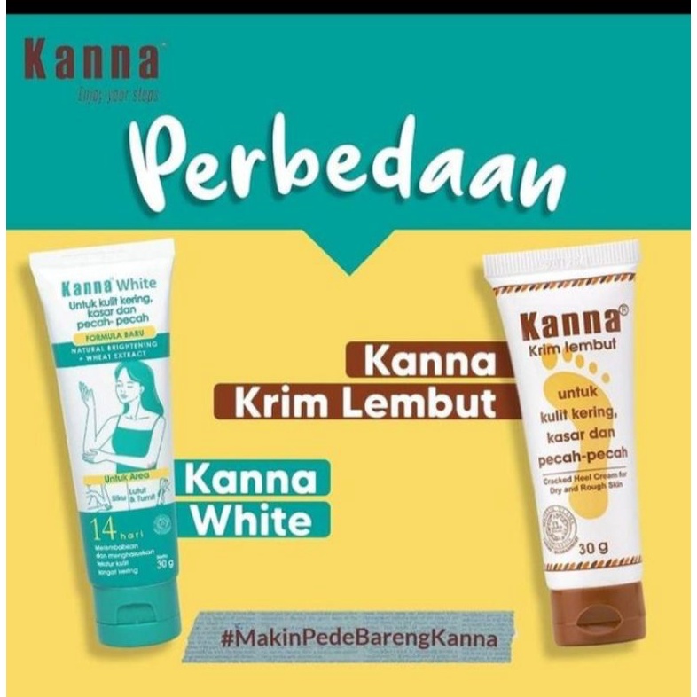 Kanna white untuk kulit kering,kasar,dan pecah-pecah