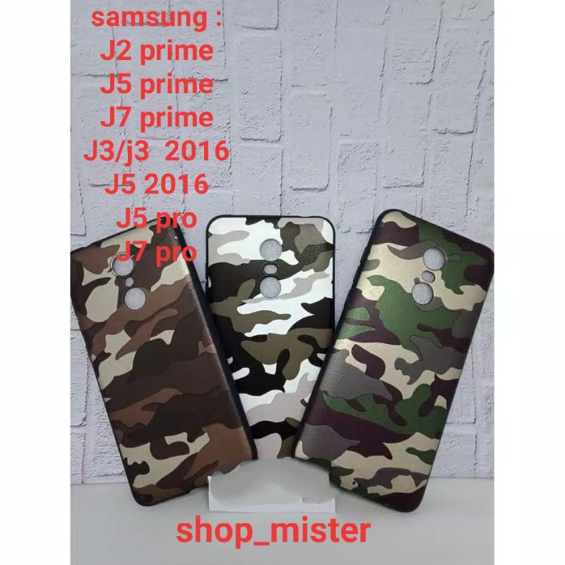 CASE SOFTCASE ARMY SAMSUNG J2 PRIME J5 PRIME J7 PRIME J3/J3 2016 J5 2016 J5 PRO J7 PRO Soft Case Arm