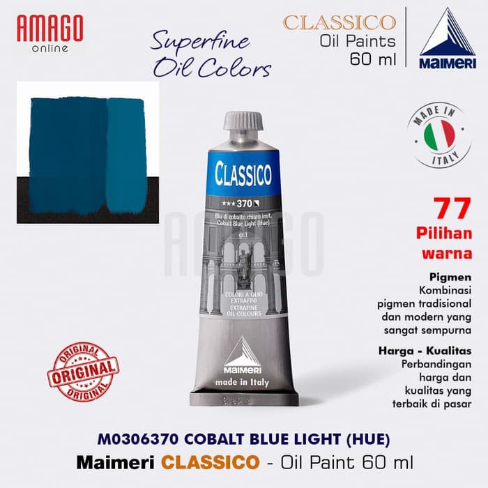 MAIMERI CLASSICO - OIL PAINT - COBALT BLUE LIGHT - 60ML - M0306370