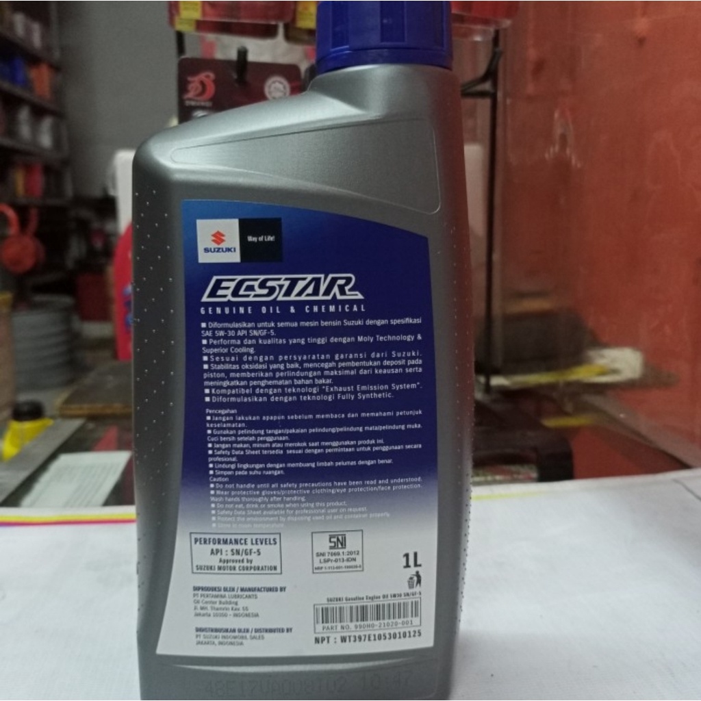 OLI SGO MESIN SUZUKI ECSTAR 5W-30 - 1 LITER - SN/GF-5