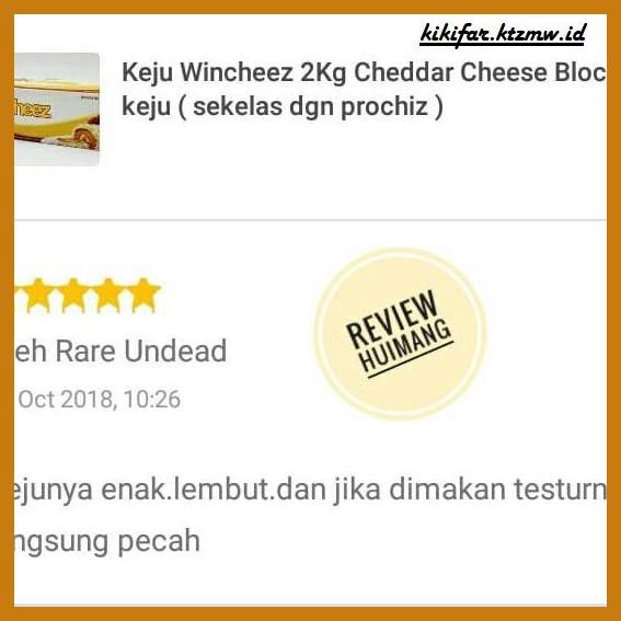 

Ujekujek- Keju Wincheez 2Kg Cheddar Cheese Block Keju ( Sekelas Dgn Prochiz ) -Original.