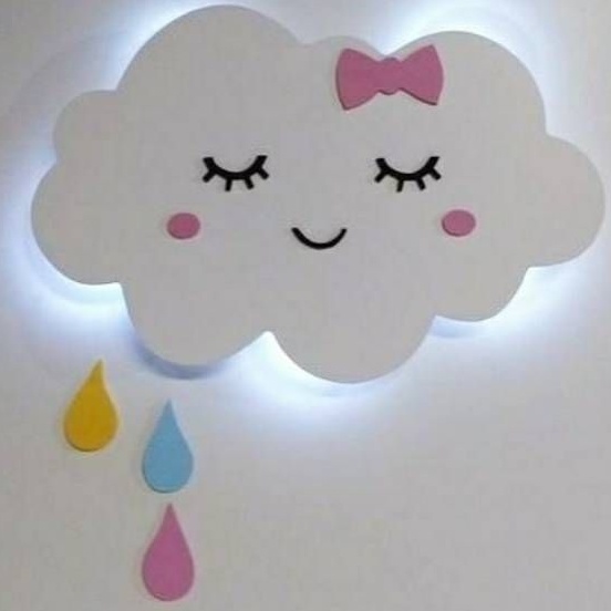 Lampu Tidur Dekorasi Kamar Anak Awan Tidur+Teardrop