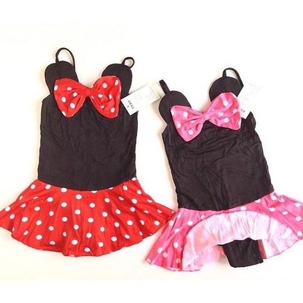 Baju Renang Costume MNIE / SPIDER Karakter Lucu Anak Bayi Perempuan Cewek Terlaris Murah Babeebabyshop