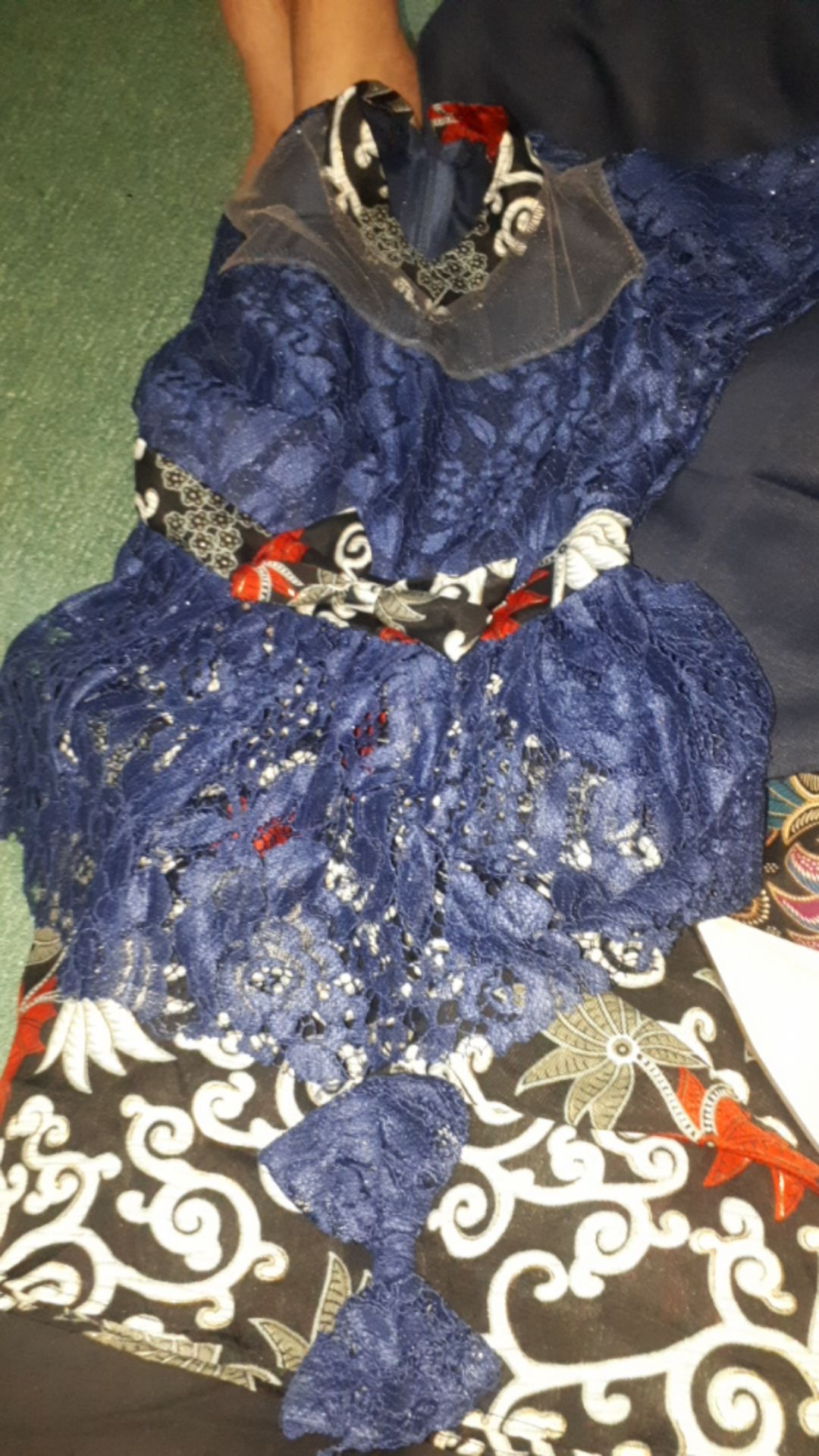 Ncr - Kebaya Batik Modern Anak 3-5 Th Dress Batik Casual Cecilia & Setelan Rok Pepplum Kids