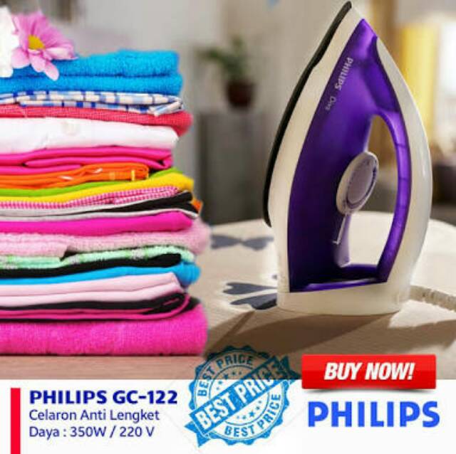 (HARGA PROMO) SETRIKA Philips Diva GC 122 (DIJAMIN 100% ORI)