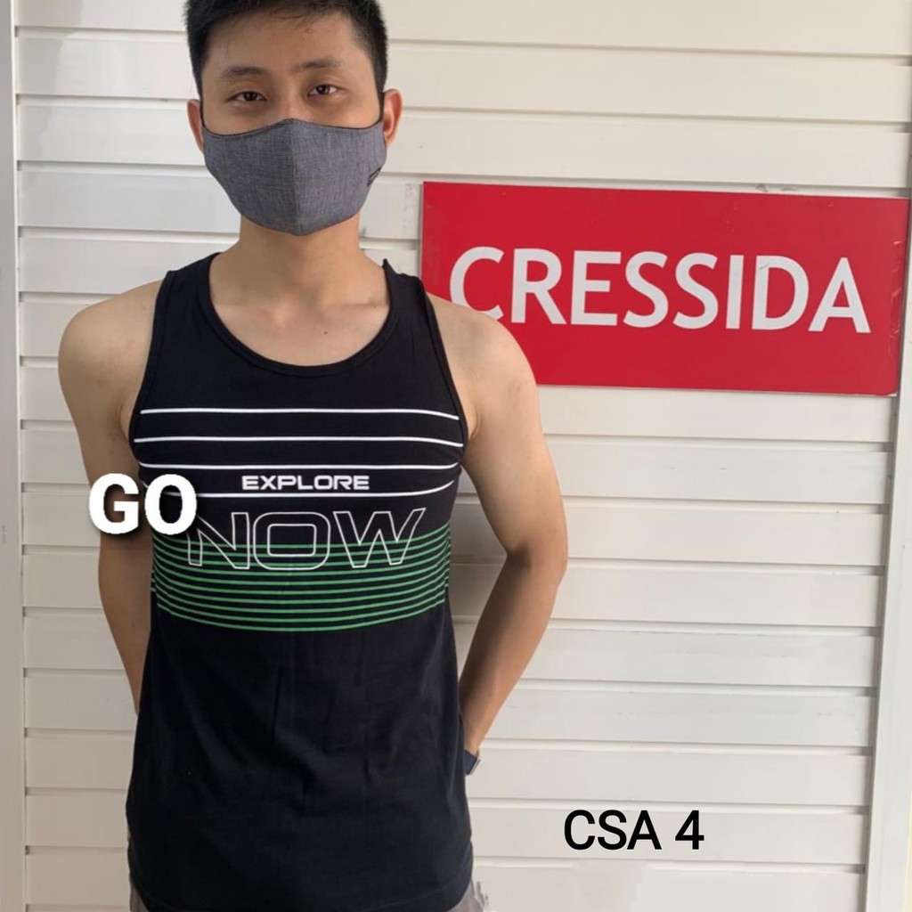 gof CSA CRESSIDA SINGLET PRIA Pakaian Kaos Dalam Cowok Laki-Laki Undershirt Original Brand