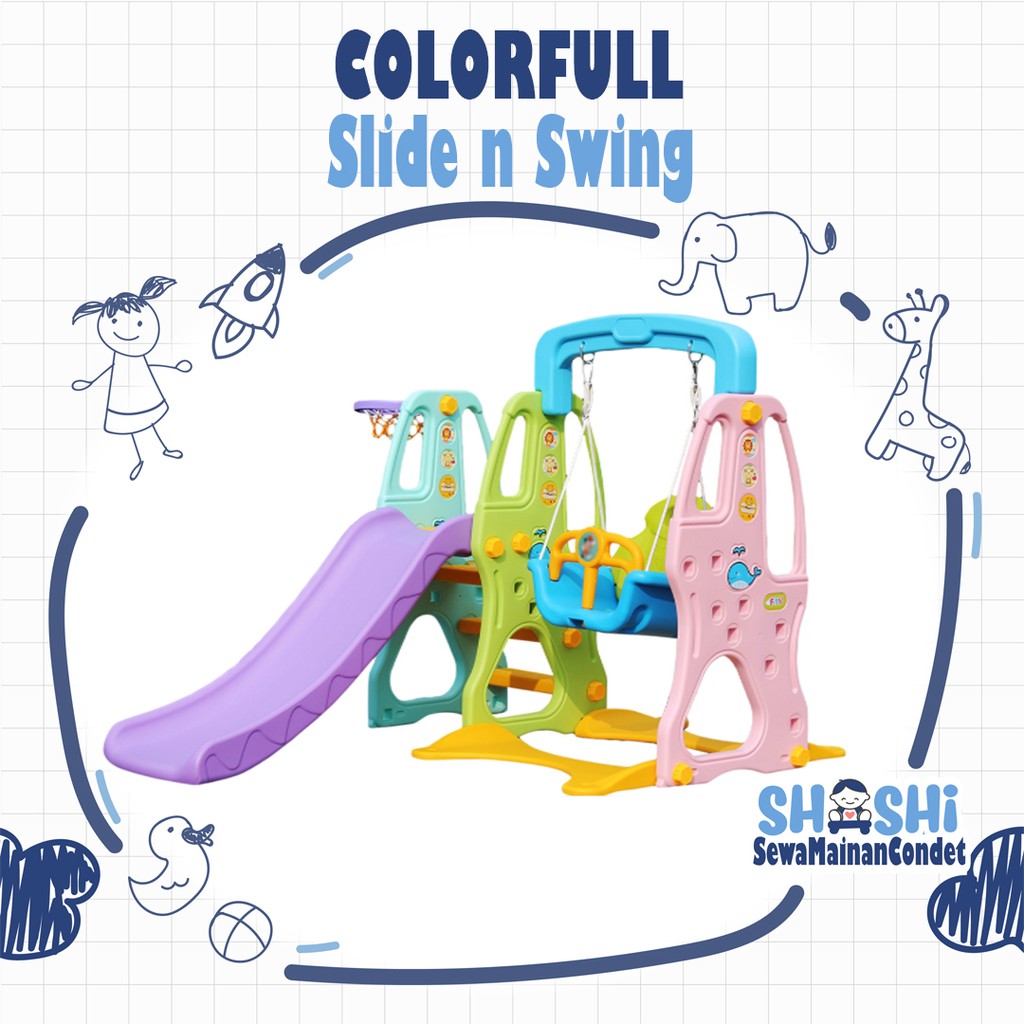 Sewa  Colorfull Slide n Swing