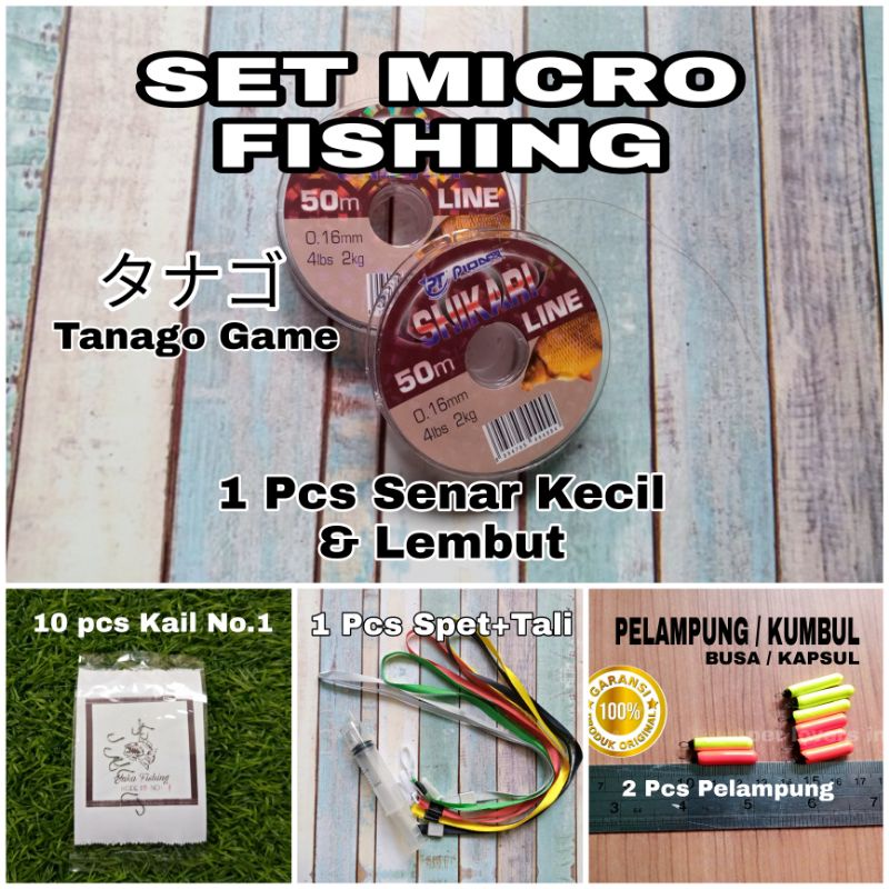 PROMO Full set alat pancing micro fishing Tanago/wader/sepat