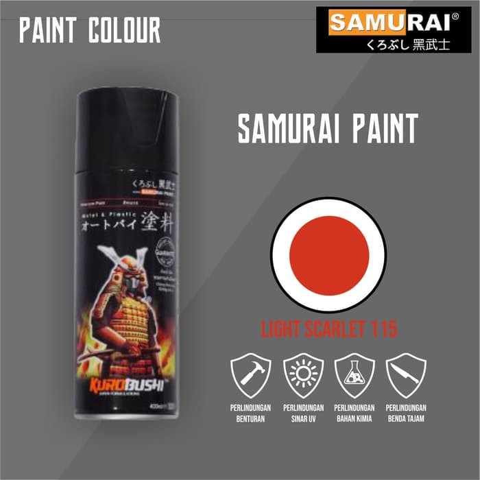 Samurai Paint 115 Orange Light Scarlet Cat Semprot/Pylox/Motor/Gundam