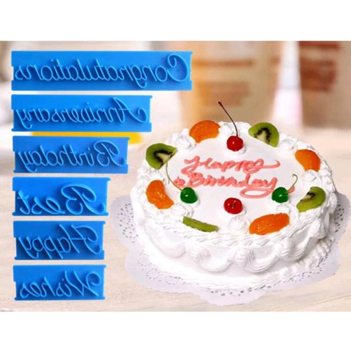 

cetakan hiasan kue embosser emboser 6pc per set