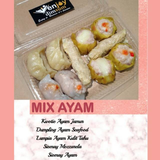 

Frozen Dimsum Mix Ayam (10pcs)
