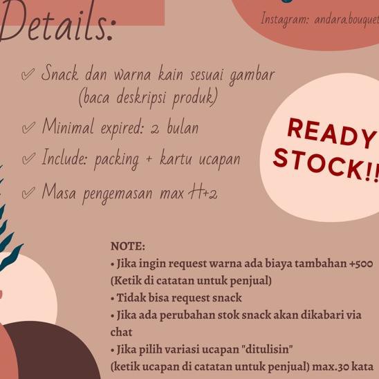 

READY STOCK!! Bucket snack/buket snack/bouquet [INCLUDE: Greeting card+packing] 5158
