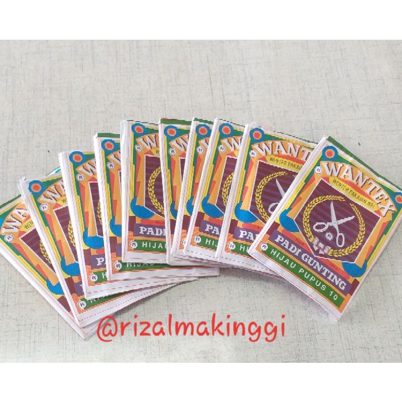 wantex wenter pakaian hijau pupus