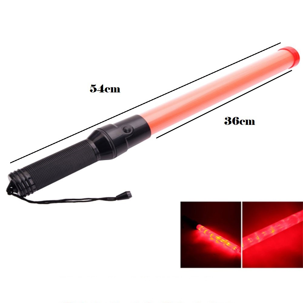 Stik Lampu Lalin Panjang, Tongkat Lampu Lalin Polisi Lalu Lintas, Security / Lampu Pandu Polisi LED