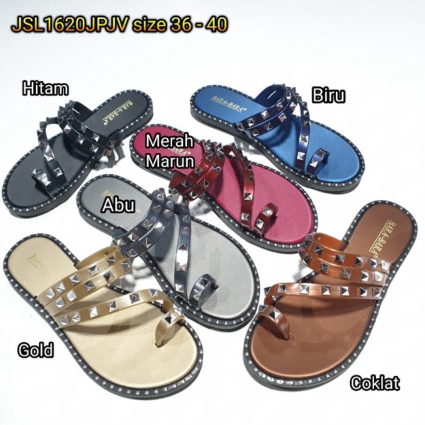 jelly Dijual barabara JSL1620JPJV wanita jepit import Diskon sandal karet