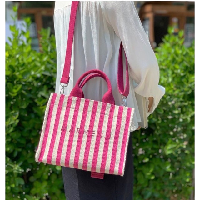 Marhen.J Rico Mini Stripe Fuschia Pink