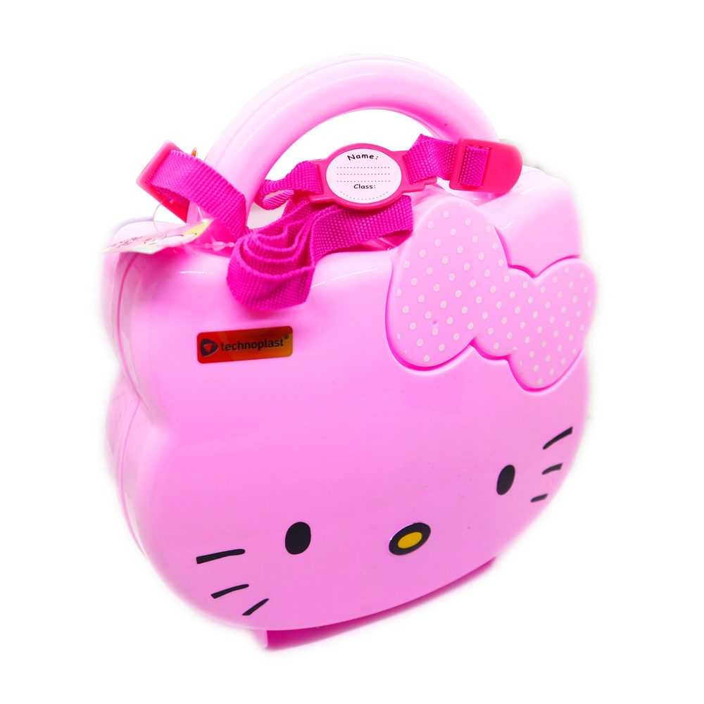 FM - Tempat Bekal Makan Set Hello Kitty Summer Cupid School Box Plus Tali