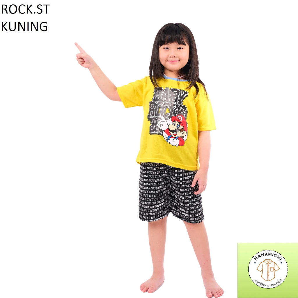 Hanamichi ROCK.ST Setelan Anak Lengan Pendek