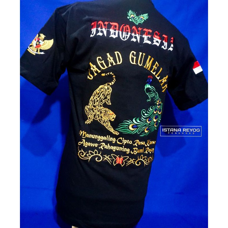 KAOS REOG BORDIR /KAOS BUDAYA REOG PONOROGO / KAOS JAGAD GUMELAR / KAOS BORDIR/ KAOS REOG PONOROGO/ ISTANA REOG