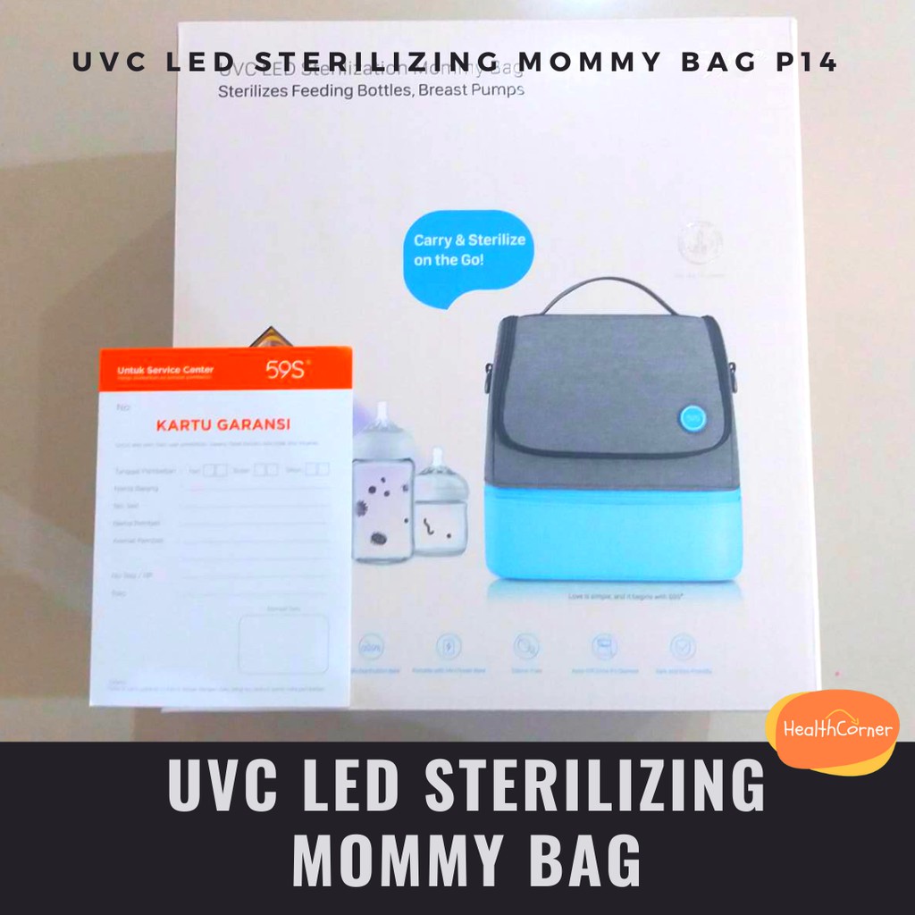 UVC LED Sterilizing Mommy Bag P14 - Blue