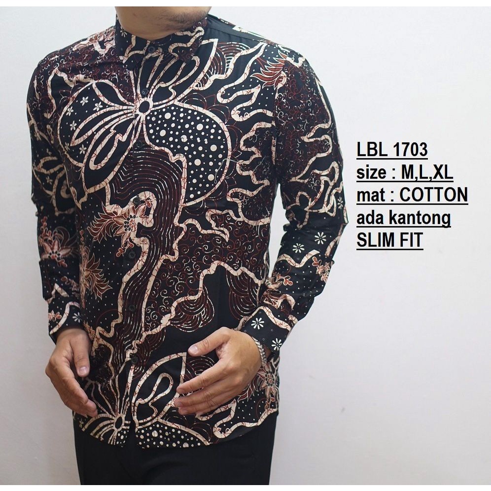 ODL92 KEMEJA BATIK PRIA SLIM FIT MEWAH LINABATIKDISTRO UNIK BAJU BATIK PRIA BEST SELLER