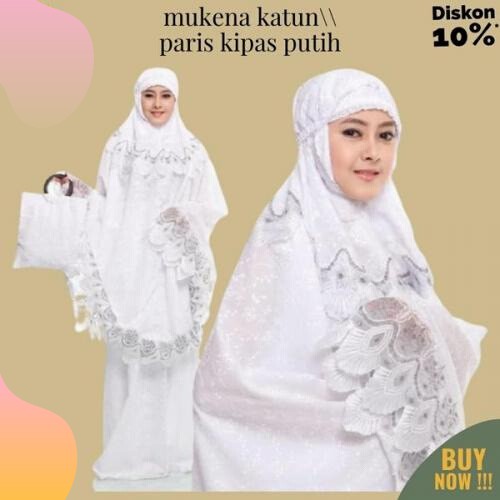 MUKENA BORDIR MUKENA DEWASA JUMBO KATUN PARIS PREMIUM SUPER ADEM INCLUDE TAS MOTIF RENDA MELATI