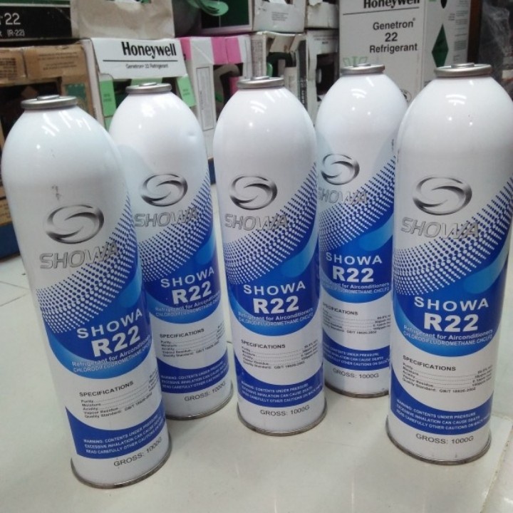 PREON R22 R 22 SHOWA KALENG REFRIGERANT PREON AC KALENG ISI 1KG MINI